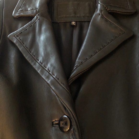 Vintage Avanti New York Luxury Leather Jacket Coat Size L - Picture 3 of 9